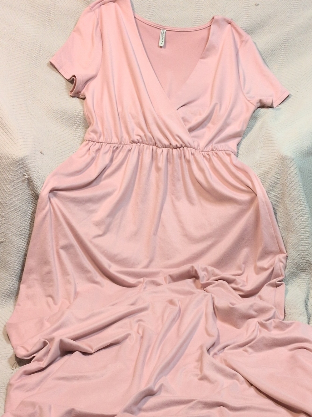 Mother Bee Maternity Pink Maxi Dress